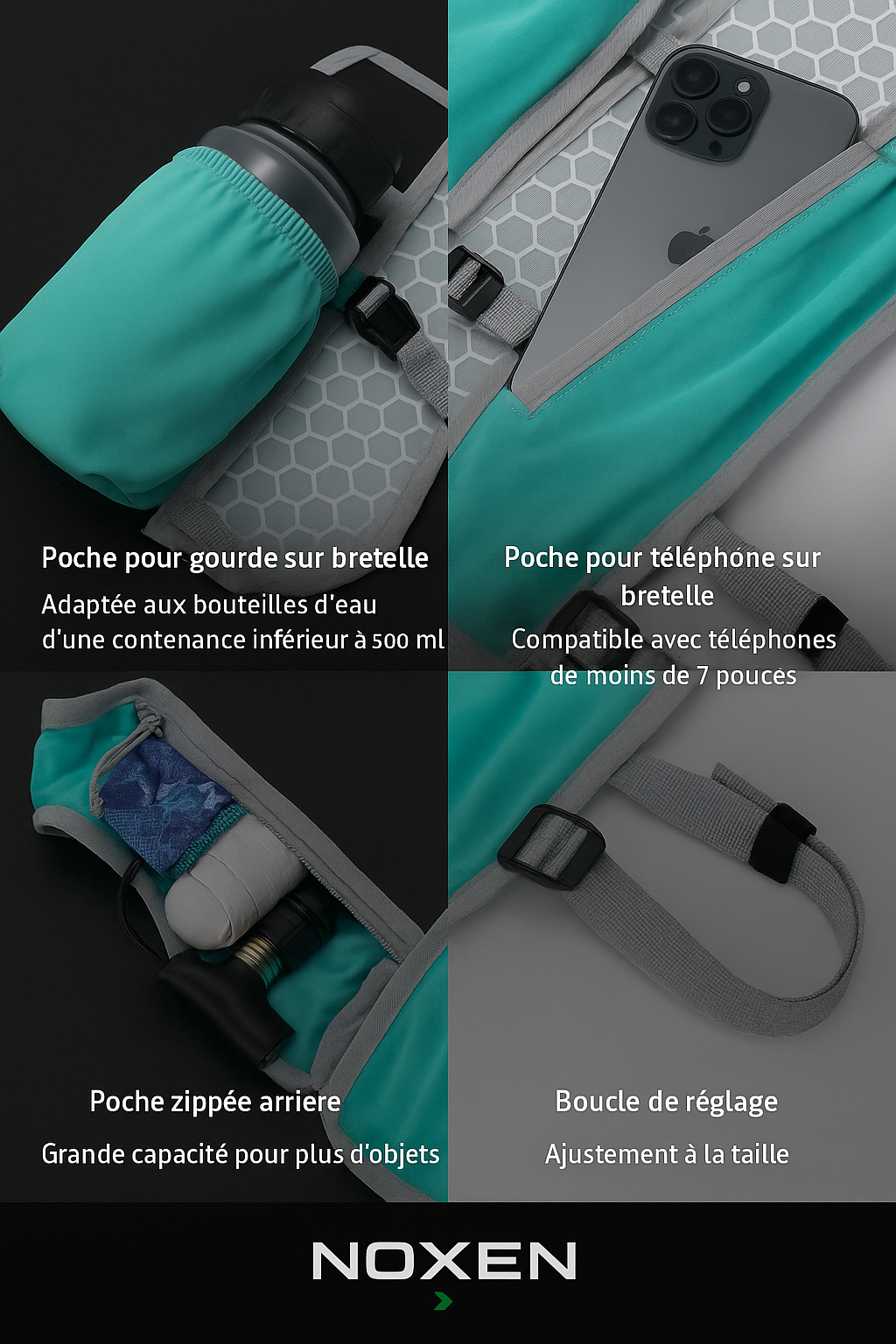 Gilet running multifonction